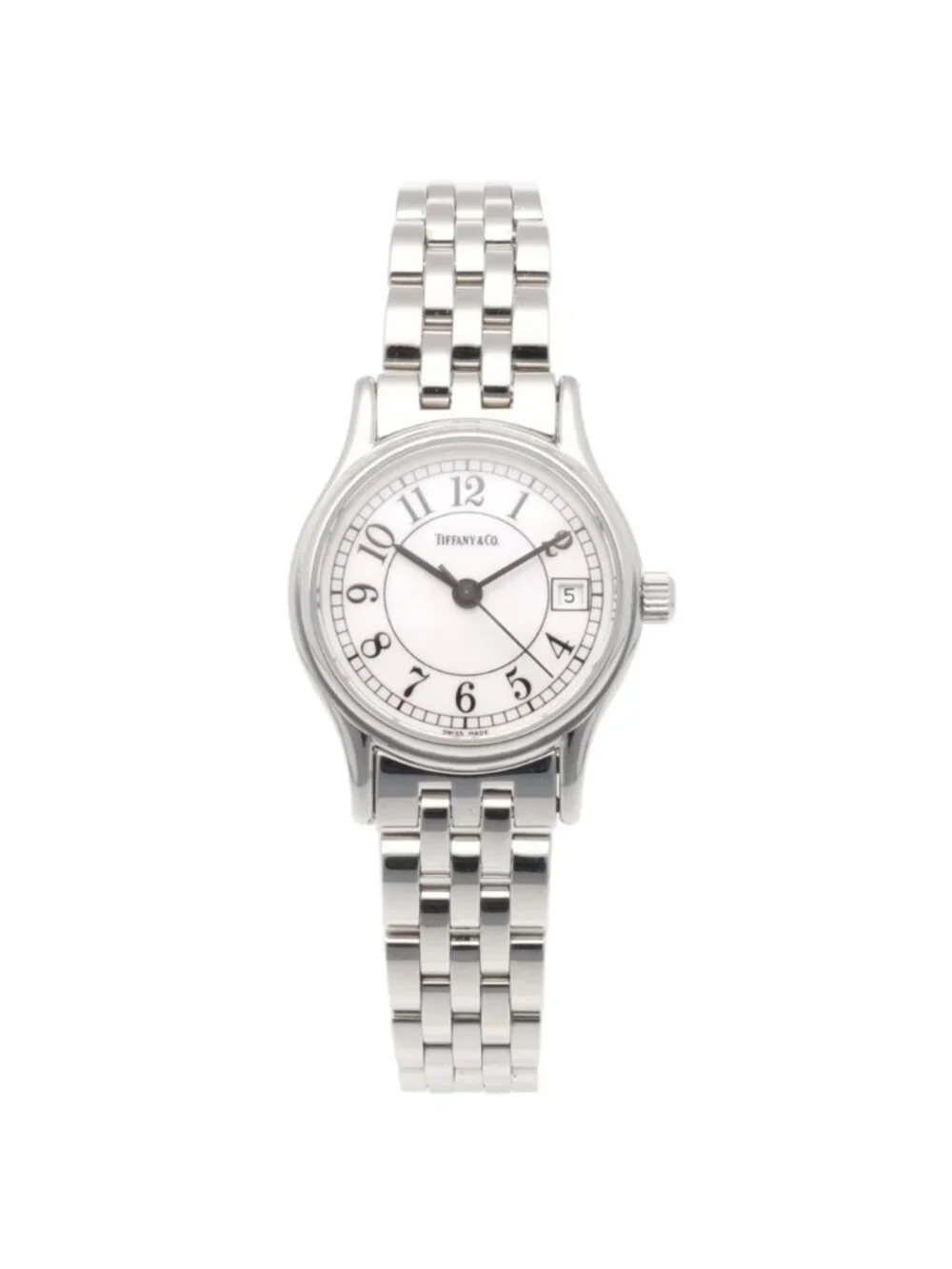 Tiffany & Co Classic Round Watch Stainless Steel Quartz Vintage
